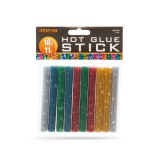 Handy ragasztó rúd színes glitteres 10db 11mm 11109C (ragasztópisztoly utántöltő)