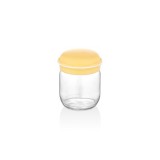 HANE IRIS Macaron üveg fűszertartó 425ml, rózsaszín, menta, sárga vagy lila színű HN-1364