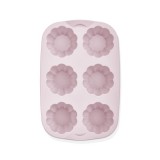 HANE IRIS MIX szilikon muffin sütőforma 6 darabhoz, szürke, fekete vagy piros színű SL-3207