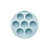 HANE IRIS szilikon kerek muffin sütőforma 7 darabhoz, szürke, fekete vagy piros színű SL-3206