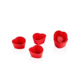 HANE TOO szilikon sütemény forma 6 darabos szett, fehér, szürke, rószaszín vagy piros színű SL-3029