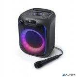 Hangszóró, Bluetooth, mikrofonnal, LED fényekkel, 150W, MUSE "M-1803DJ", fekete