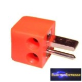 Hangszóró dugó. Piros színű.