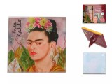 Hanipol Carmani Üveg poháralátét 10,5x10,5cm Frida Kahlo: Önarckép Dr.Eloessernek dedikálva
