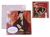 Hanipol Carmani Üveg poháralátét 10,5x10,5cm, Modigliani:Mario Varvogli