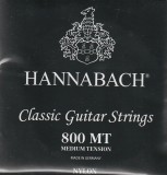 Hannabach 800 black medium tension húrgarnitúra klasszikus gitárhoz