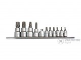 Hans 1/4˝+3/8˝ furatos TORX bit-dugókulcsfej készlet, 11 részes (040101-0257)