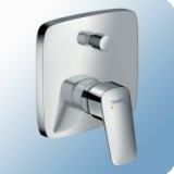 Hansgrohe Logis egykaros falsík alatti kádtöltő csaptelep külső rész