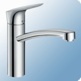 Hansgrohe Logis M31 160 egykaros magasított mosogató csaptelep