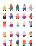 Hanyige Clothing Co. Ltd. 25 db-os Peppa malac jellegű figura szett