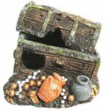 Happet kincsesláda formájú akvárium dekoráció (75 x 70 x 65 mm)