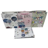 Happy birthday ajándéktasak többféle változatban 26x32x10cm 279235