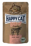 Happy Cat Bio Organic alutasakos eledel - Marha 12 x 85 g