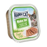 Happy Cat Minkas Duo - Baromfi és bárány 16 x 100 g