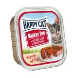 Happy Cat Minkas Duo - Baromfi és marha 24 x 100 g