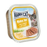 Happy Cat Minkas Duo paté - Marha és nyúl 16 x 100 g