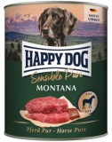Happy Dog Pur Montana - Szín lóhúsos konzerv (12 x 800 g) 9.6 kg