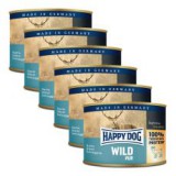 Happy Dog Pur - Wild/vadhús, 6 x  200g, 5+1 GRÁTISZ