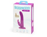 Happyrabbit Strap-On - nyuszis felcsatolható vibrátor (lila)