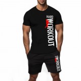 Hard workout fekete póló +rövidnadrág