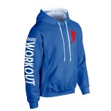 Hard Workout kék pulóver (prémium)