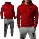 Hardcore gym melegítő szett piros-szürke