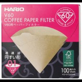 Hario Misarashi V60-02 papír kávéfilter, fehérítetlen, 100 db, DOBOZ (VCF-02-100MK)
