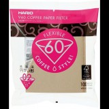 Hario papírfilter V60-02, nem fehérített, 100db (VCF-02-100M)