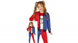 Harley Quinn halloween farsangi jelmez szett - gyerek (méret: 10-12 év)