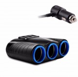 Hármas szivargyújtó elosztó 3 USB csatlakozóval