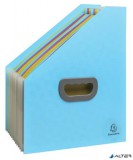 Harmonika iratpapucs, 265x325 mm, PP, 12 rekeszes, EXACOMPTA 'Pop'NCo', ciánkék