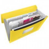 Harmonikamappa, A4, PP, 6 rekeszes, ESSELTE "Vivida", sárga