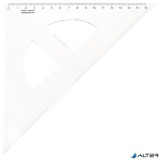Háromszög vonalzó, műanyag, 45 °, 16 cm, KOH-I-NOOR