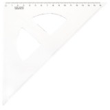 Háromszög vonalzó, műanyag, 45 °, 16 cm, KOH-I-NOOR (TKOH7441501)