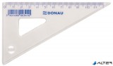 Háromszög vonalzó, műanyag, 60°, 12 cm, DONAU