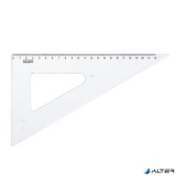 Háromszög vonalzó, műanyag, 60 °, 22 cm, KOH-I-NOOR
