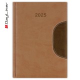 Határidőnapló Memphis B5 heti, fehér lapokkal barna-csokoládé Dayliner 2026.