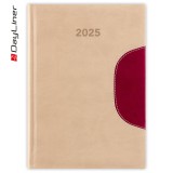 Határidőnapló Memphis B5 heti, fehér lapokkal bézs-padlizsán Dayliner 2026.