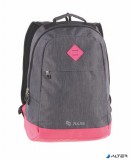 Hátizsák, notebook tartóval, PULSE "Bicolor", szürke-pink