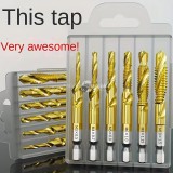 Hatlapfejű kombinált fúró és menetfúró készlet