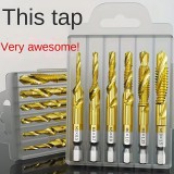 Hatlapfejű kombinált fúró és menetfúró készlet