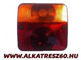 Hátsólámpa búra utánfutó 2 kamrás (P3676)