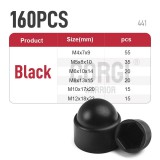 Hatszögű műanyag csavar- és anyavédő sapkakészlet