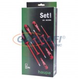 HAUPA 101999 VDE Csavarhúzókészlet 2 komponensű nyéllel 1000V (6db)