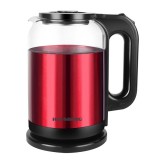 Hausberg HB-3622RS, 1800 W, 2 L, Piros-Fekete, Elektromos, Vízforraló