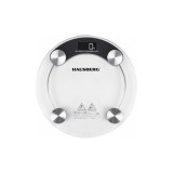 Hausberg HB-6000NG, Fekete, Üveg, Fürdőszobai Mérleg