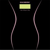 Hausberg HB-6003NG, Fekete, Üveg, Fürdőszobai Mérleg