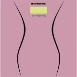 Hausberg HB-6003RZ üveg fürdőszobai mérleg rózsaszín