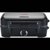 Hauser STI-624 3in1 Szendvicssütő gofrisütő és grill 1200W - Fekete (STI-624)