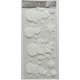 Hausmann Fehér színű karácsonyi ablakmatrica csomag - hóember